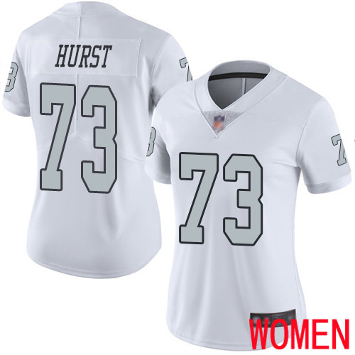 Oakland Raiders Limited White Women Maurice Hurst Jersey NFL Football #73 Rush Vapor Untouchable Jersey